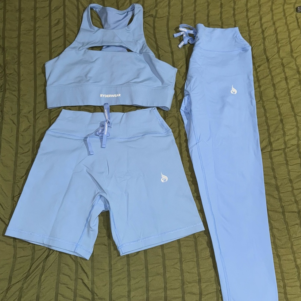 Ryderwear Sky Blue Workout Ensemble